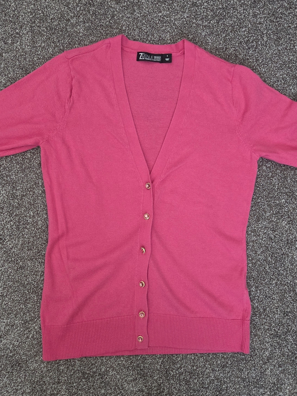 NY&Co. Pink V-Neck Button Cardigan!